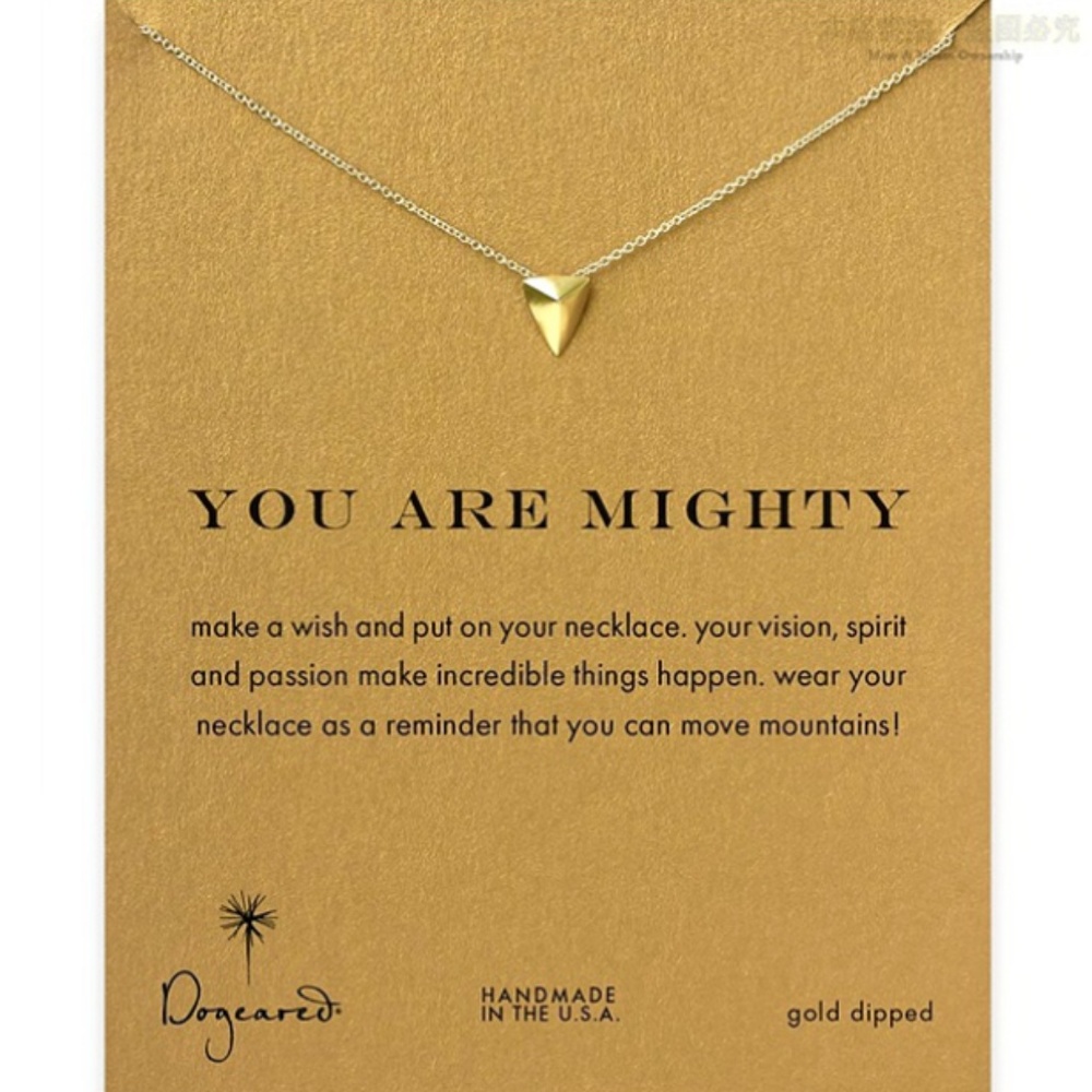 NEW Gold Dainty Mighty Strong necklace